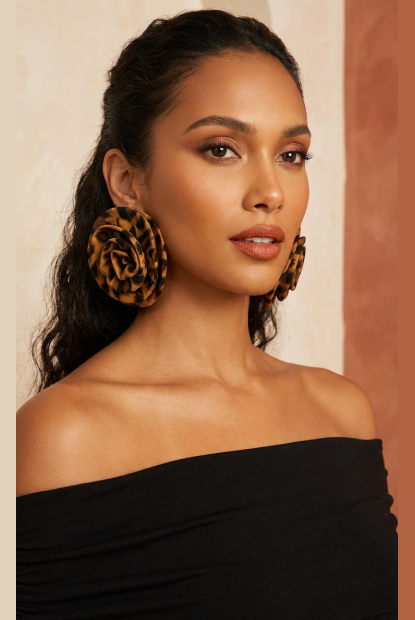 Leopard Bloom Earrings