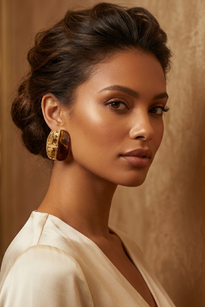 Molten Ambra Studs