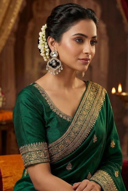 Noir Kundan Earrings
